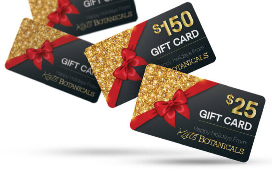 Gift Cards for the Holiday make the perfect gift from Kats