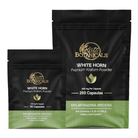 White Horn Kratom Capsules