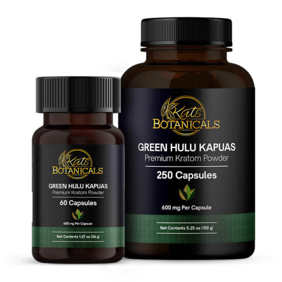 Green Hulu Kapuas Kratom Capsules