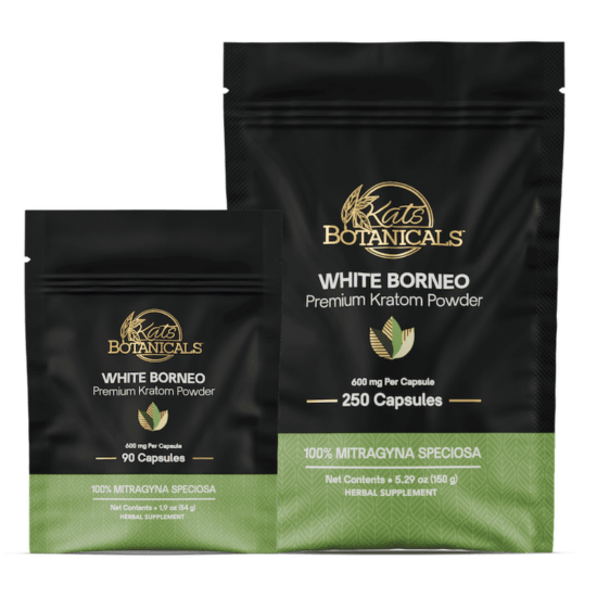 White Borneo Kratom Capsules