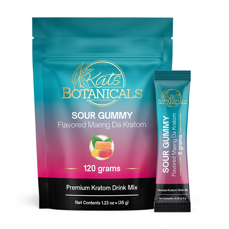 Sour Gummy Flavored Kratom Powder