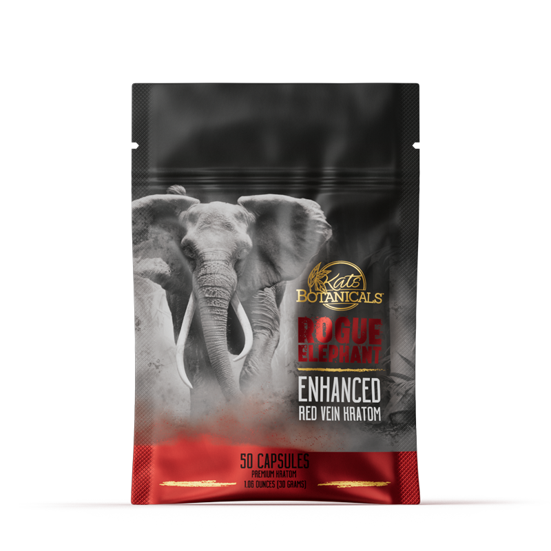 rogue elephant kratom capsules red