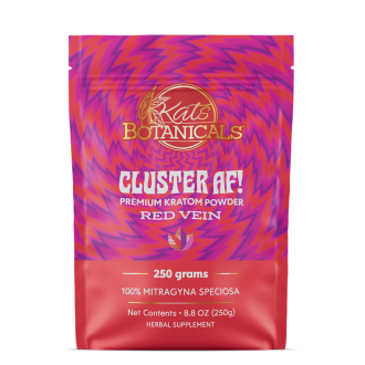 Cluster AF! Red Vein Premium Kratom Powder - Kats Botanicals