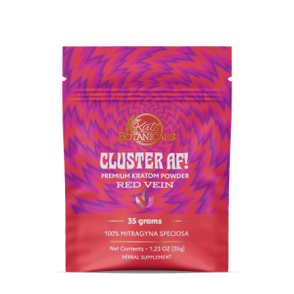 Cluster AF! Red Vein Premium Kratom Powder - Kats Botanicals