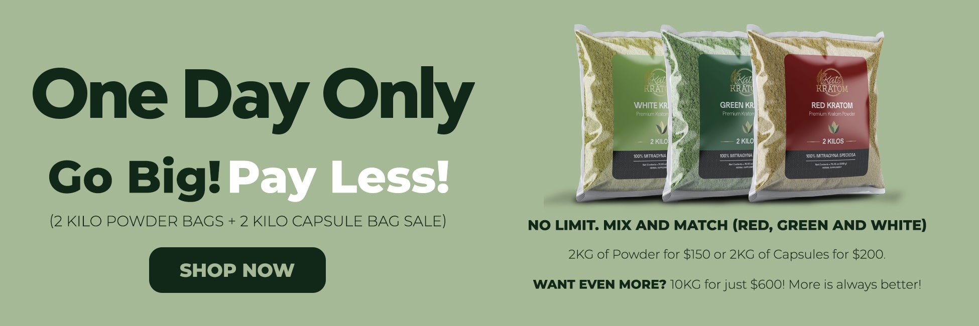 2 Kilo Kratom Powder & Capsules Sale - Kats Botanicals