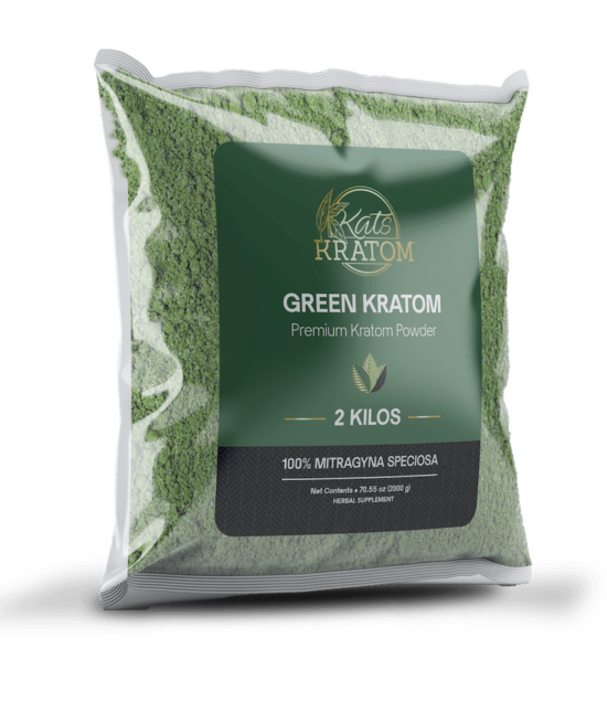 2 Kilo Green Kratom Powder - Kats Botanicals