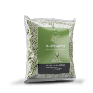 2 Kilo Green Kratom Capsules - Kats Botanicals