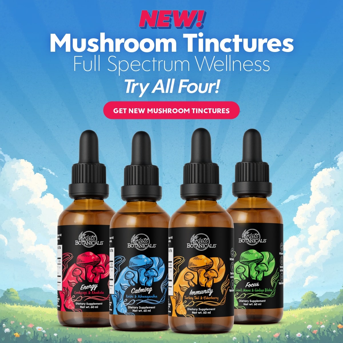 Kats Botanicals - Mushroom Tinctures