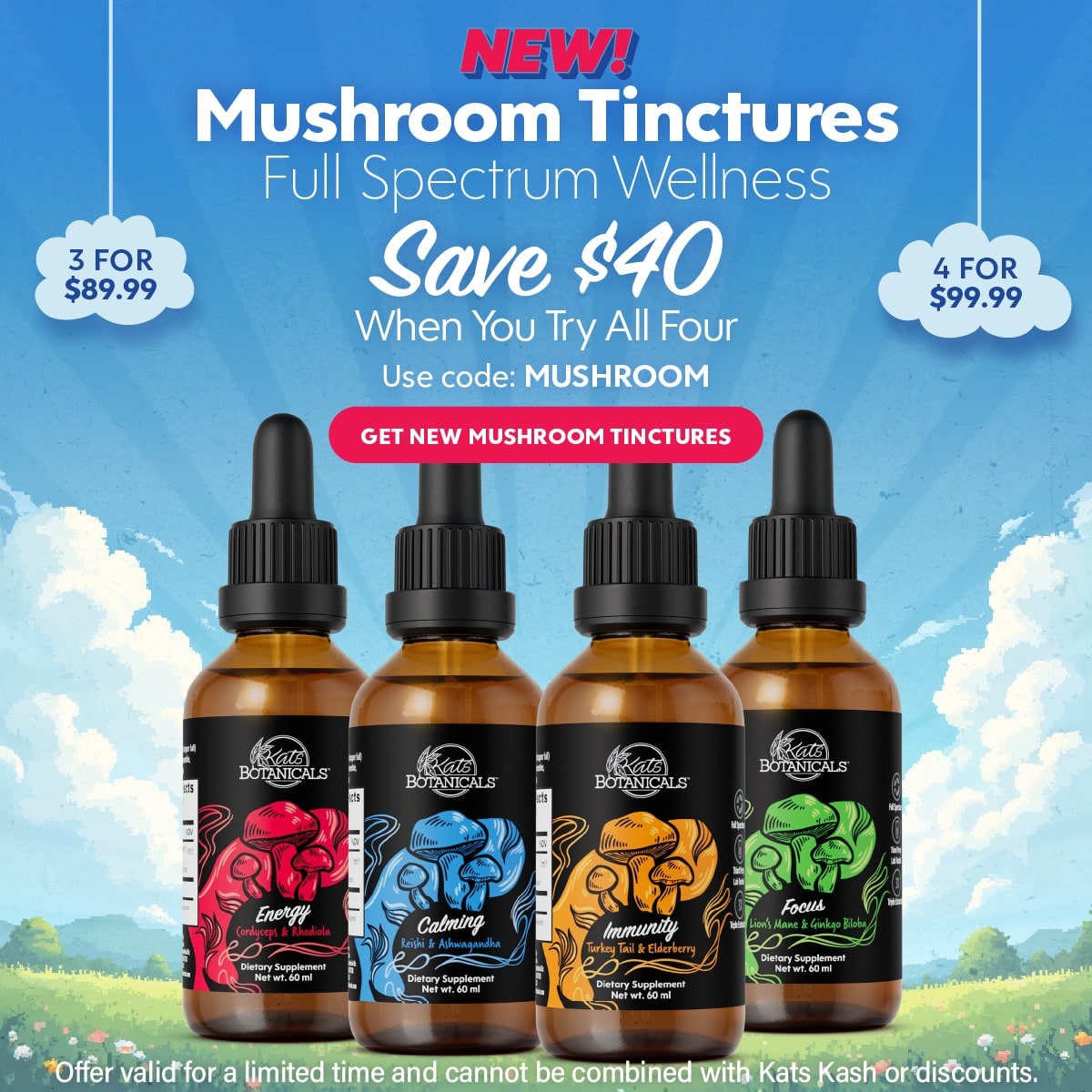 Kats Botanicals - Mushroom Tinctures