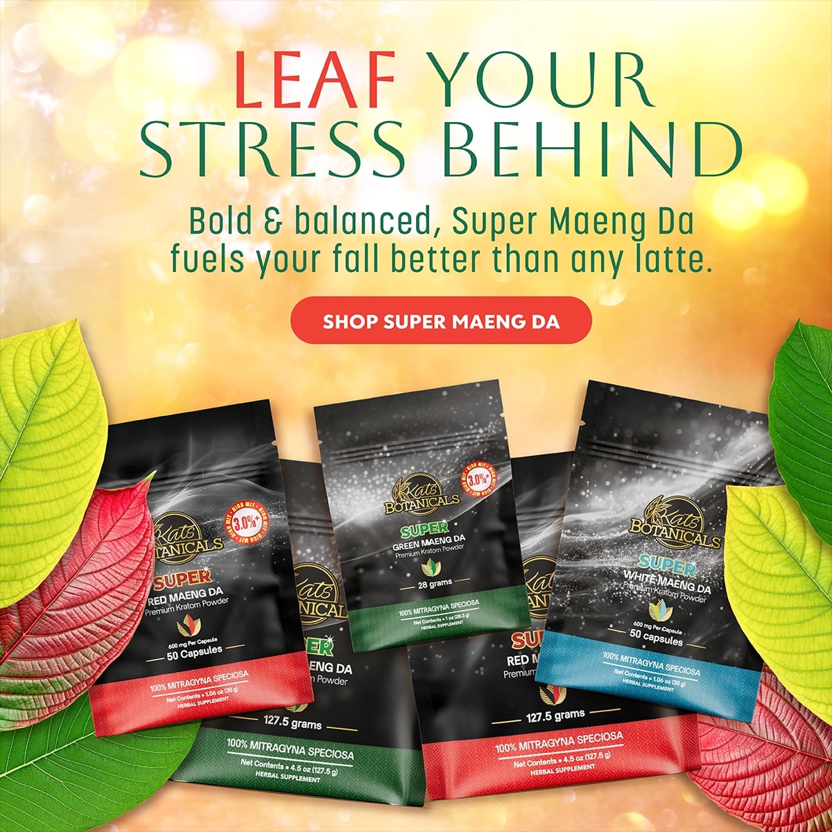 Super Maeng Da Kratom Powder - Kats Botanicals