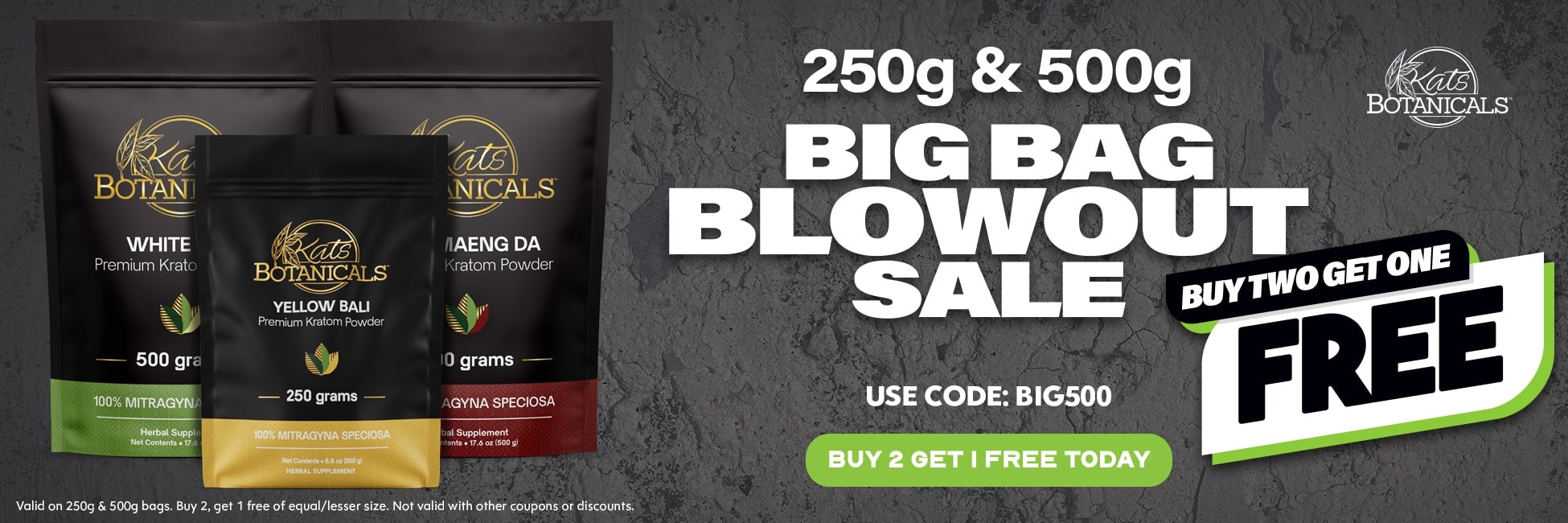 250g & 500g Kratom Powder Sale