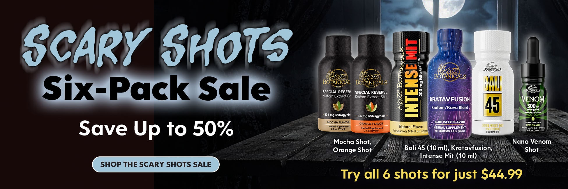 Kats Botanicals - Scary Shots Six-Pack Sale