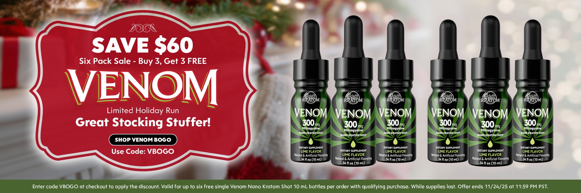 Christmas Venom Bogo Sale - Kats Botanicals