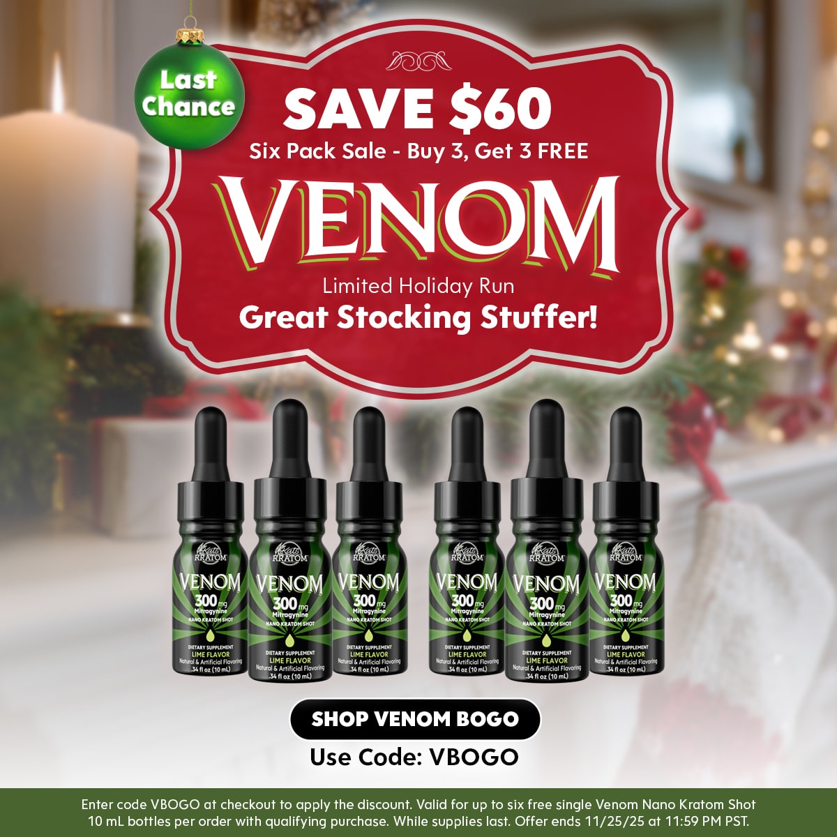 Christmas Venom Bogo Sale - Kats Botanicals