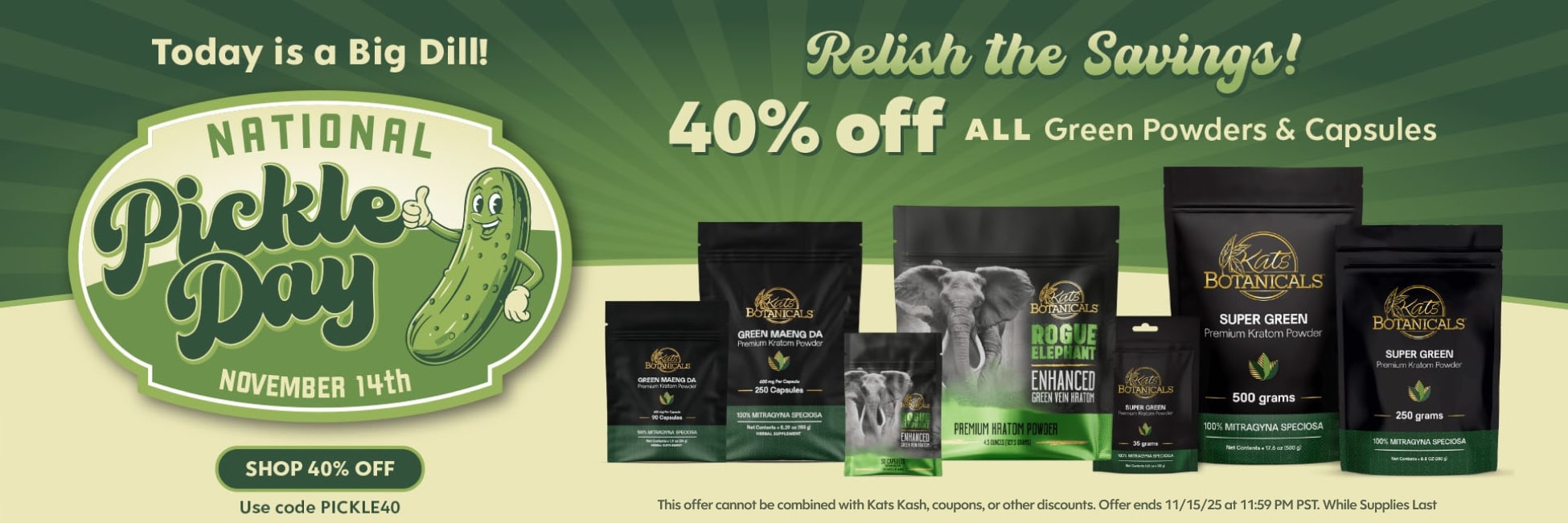 40% Off Green Vein Kratom