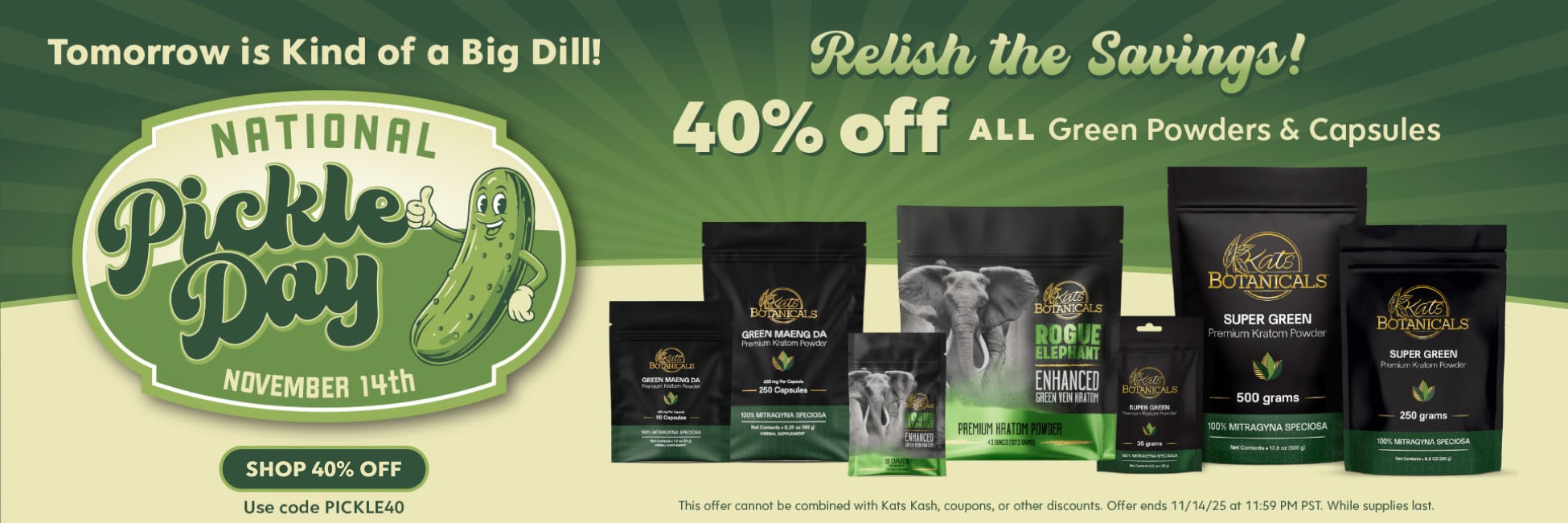 40% Off Green Vein Kratom