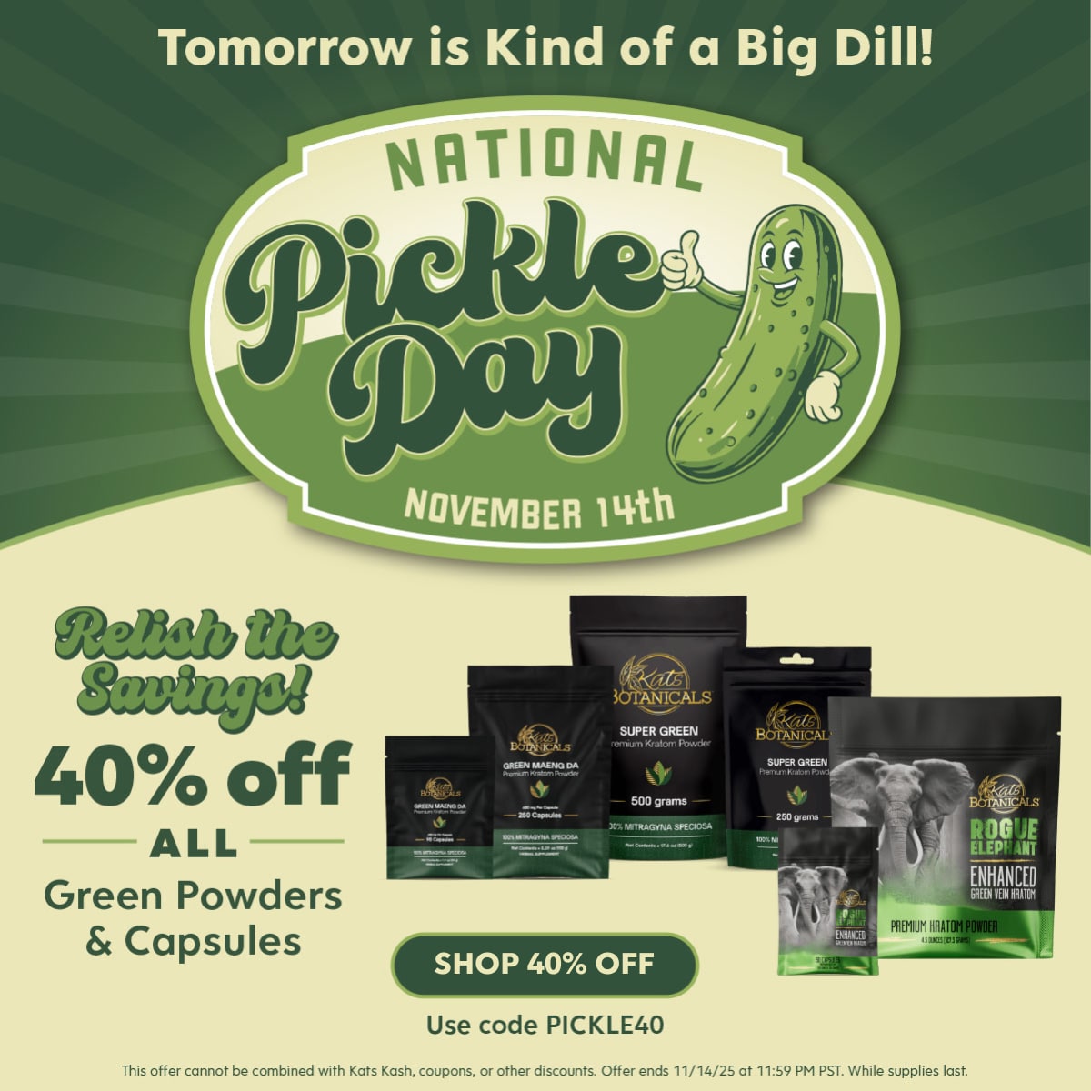 40% Off Green Vein Kratom