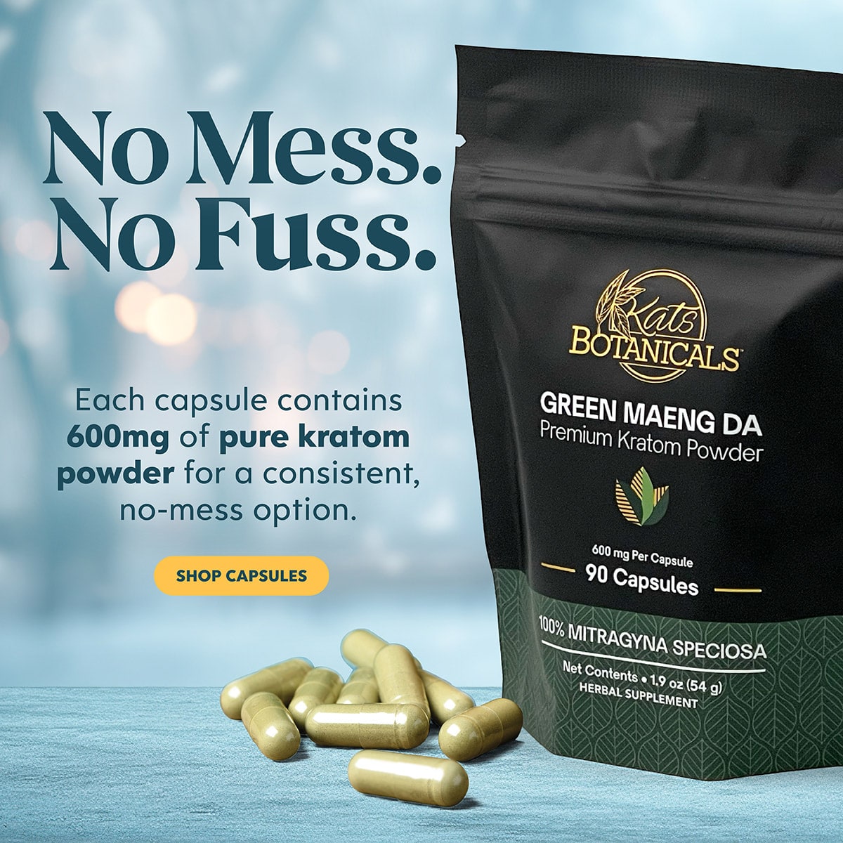 Kratom Capsules - Kats Botanicals