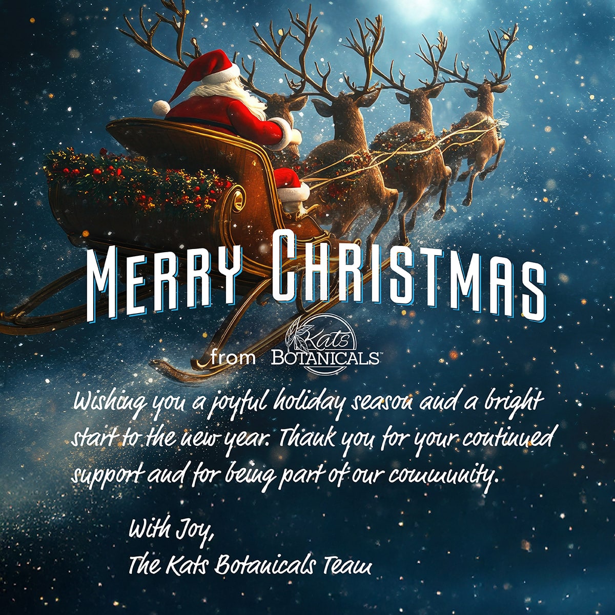 Merry Christmas - From Kats Botanicals