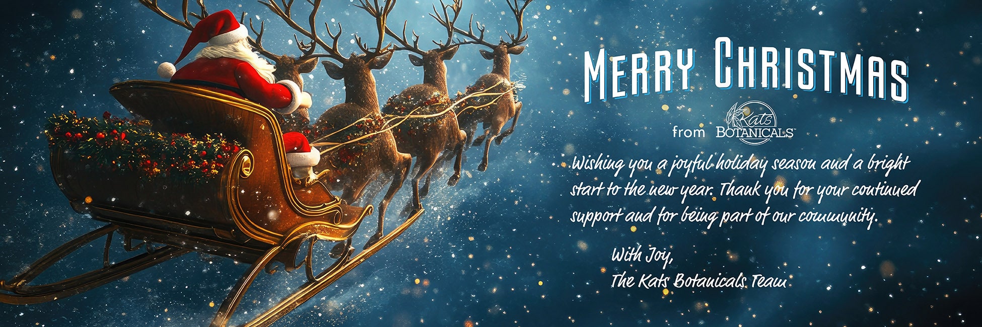 Merry Christmas - From Kats Botanicals