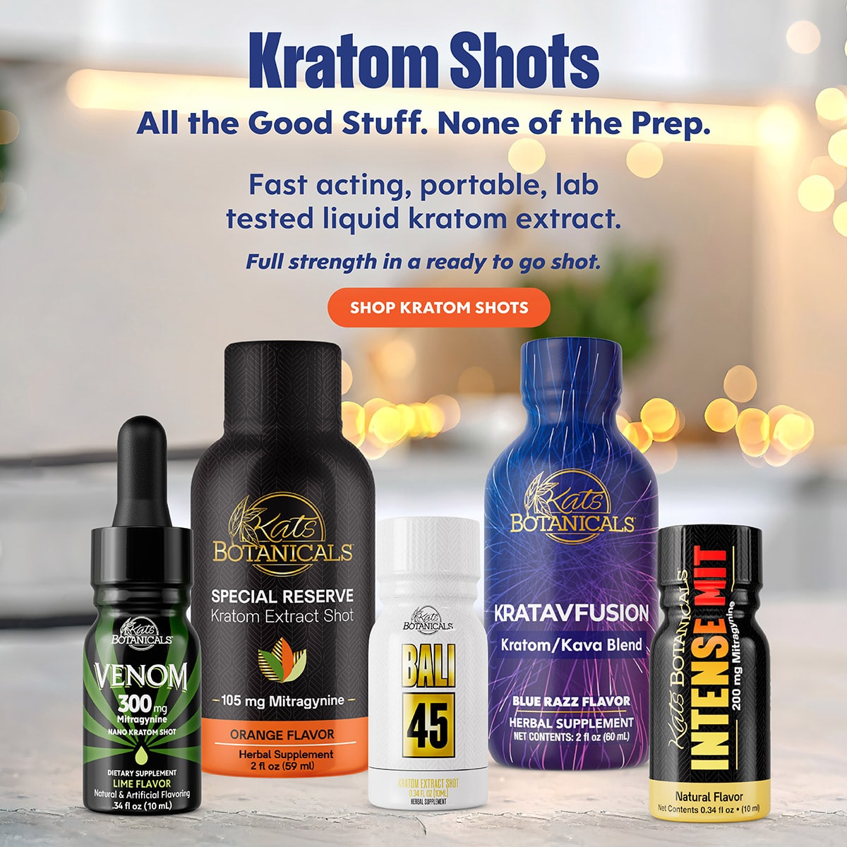 Kratom Extract Shots - Kats Botanicals