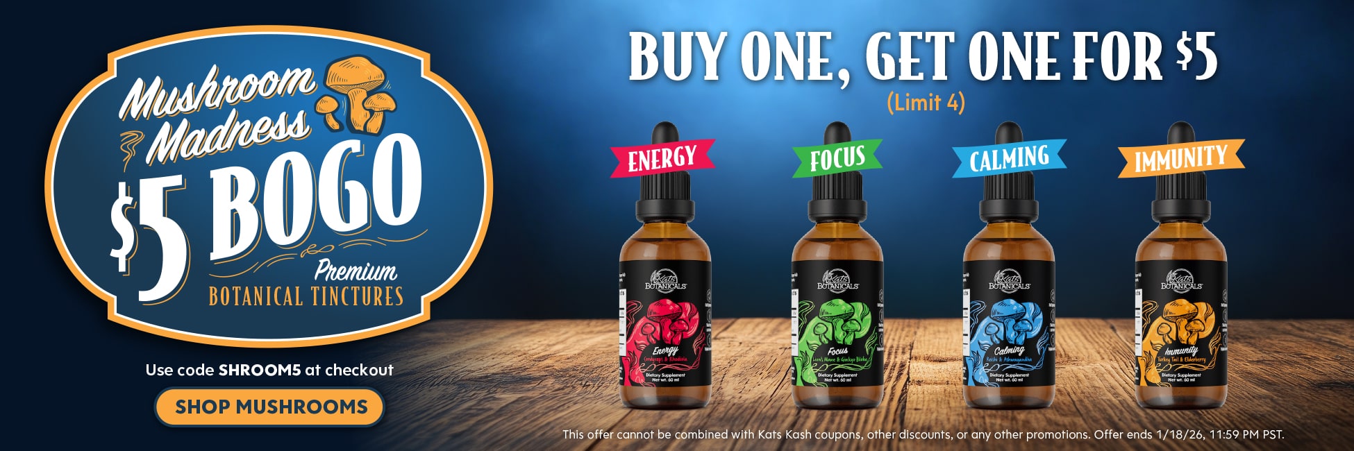 Mushroom Bogo Deal - Kats Botanicals