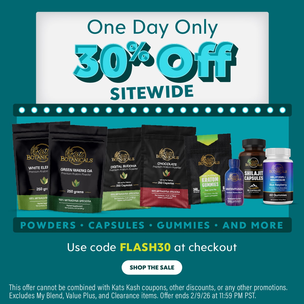 30% Off - Kats Botanicals