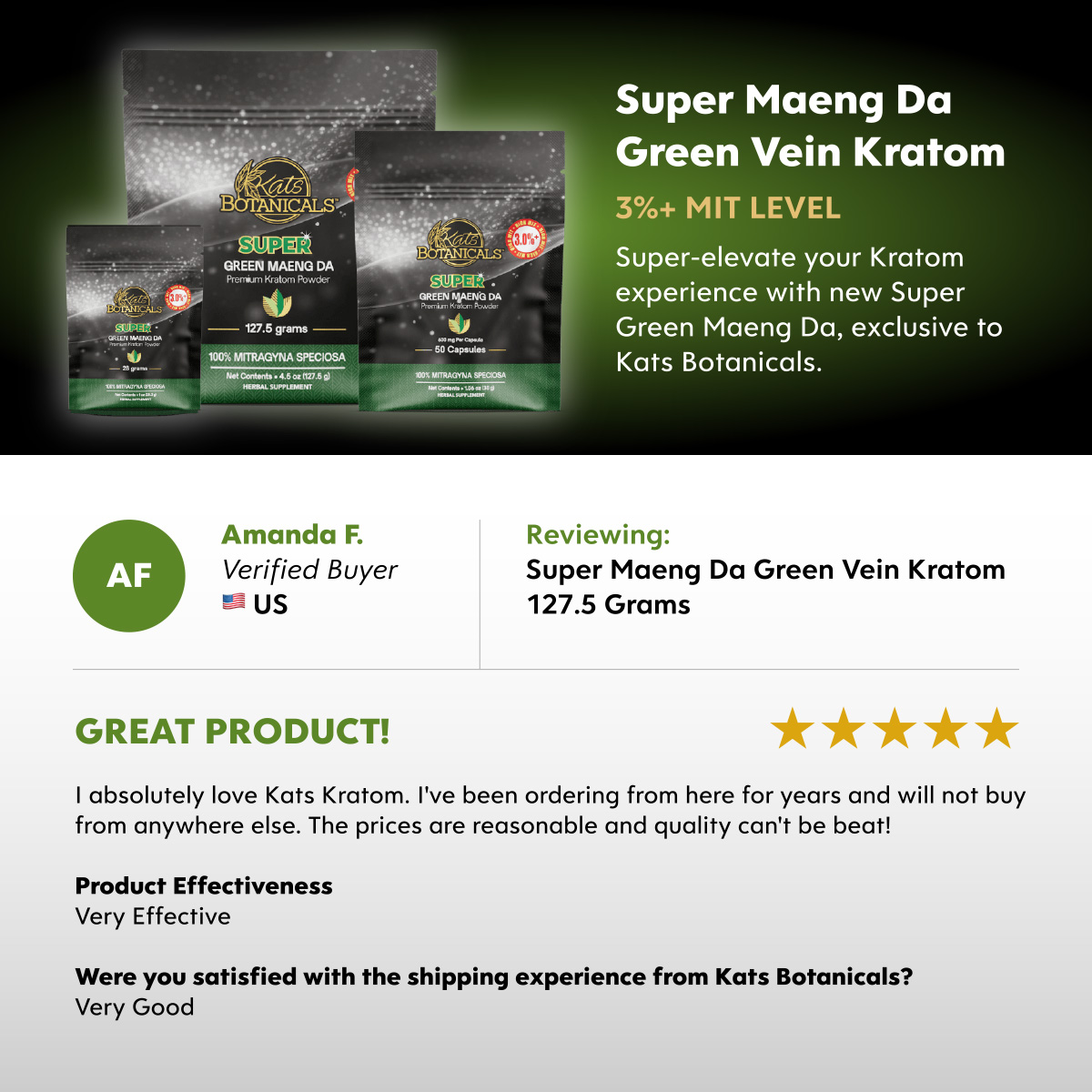 Kats Botanicals - Super Maeng Da Kratom