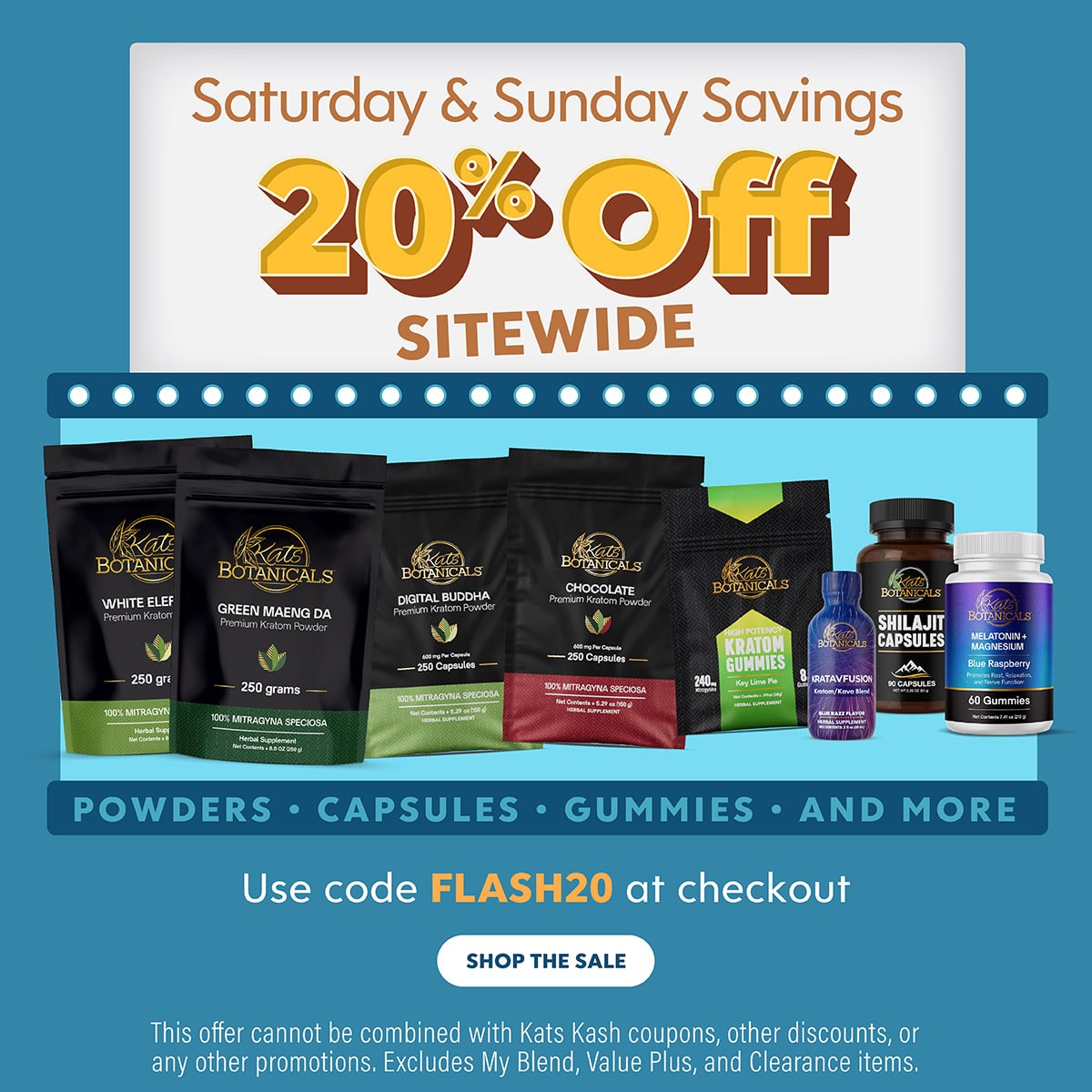 Saturday and Sunday Savings - Kats Botanicals
