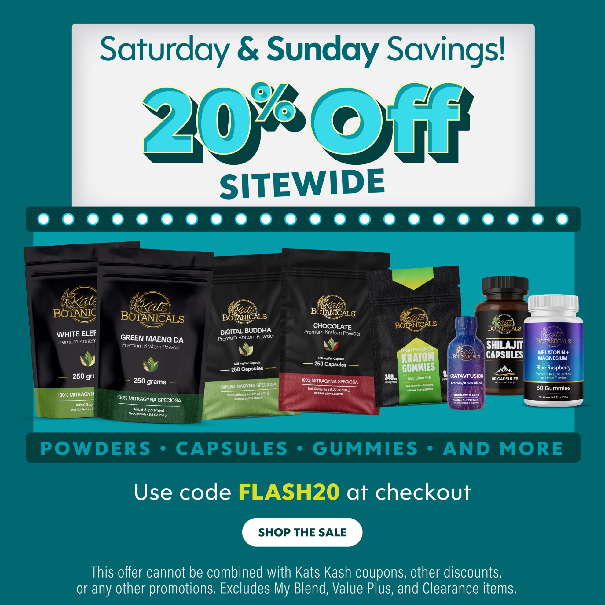 Saturday and Sunday Savings - Kats Botanicals