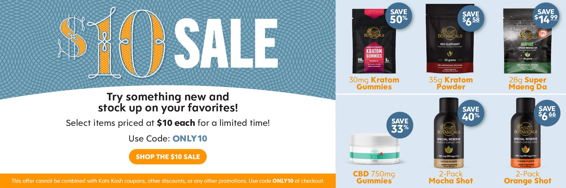10 Dollar Sale - Kats Botanicals