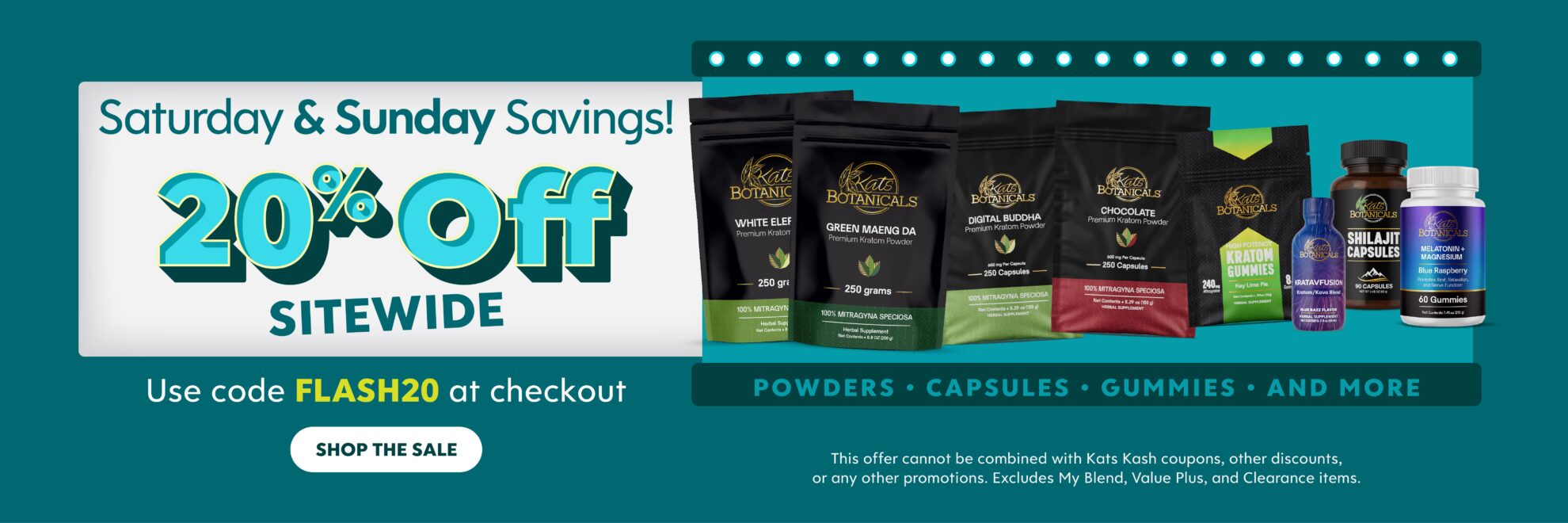 Saturday and Sunday Savings - Kats Botanicals