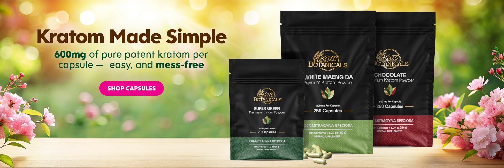 Kratom Capsules - Kats Botanicals