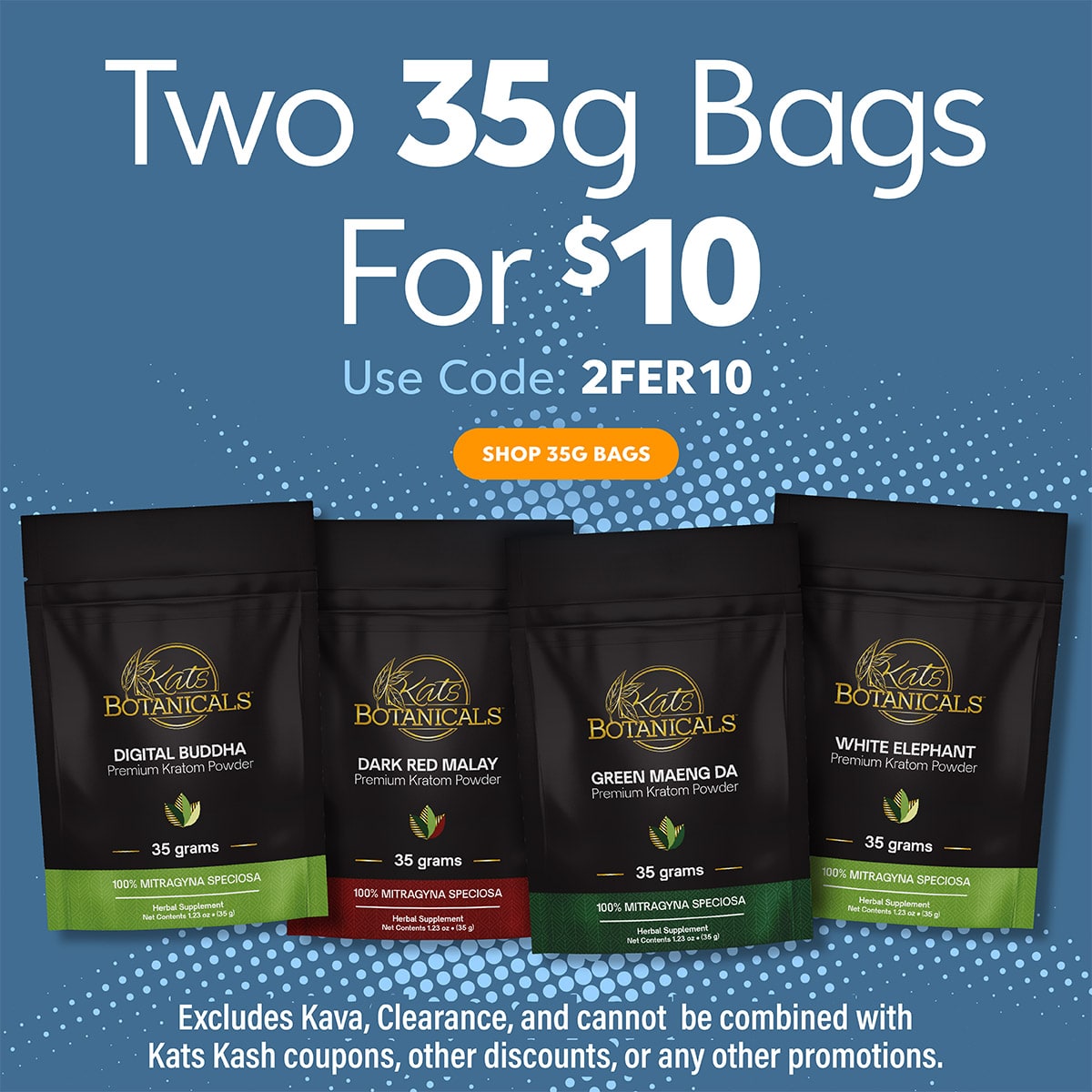 35g Kratom Powder Sale - Kats Botanicals