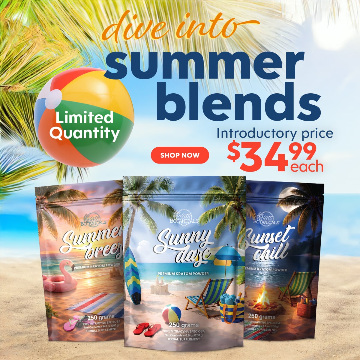 Summer Blend Kratom - Kats Botanicals