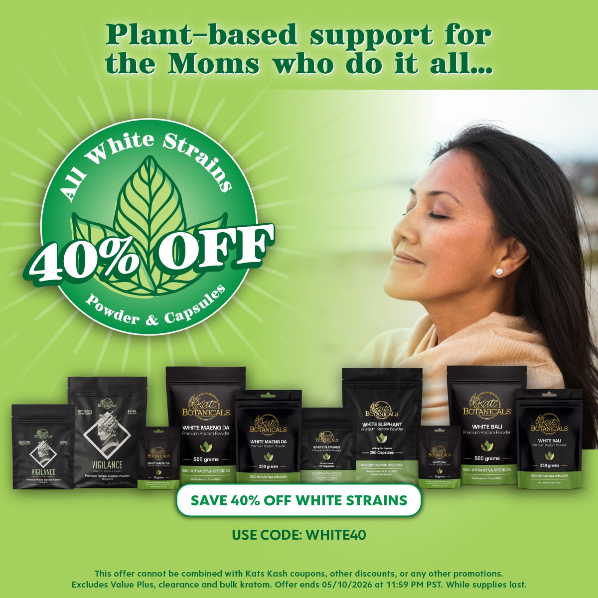 White Vein Kratom Sale - 40% off