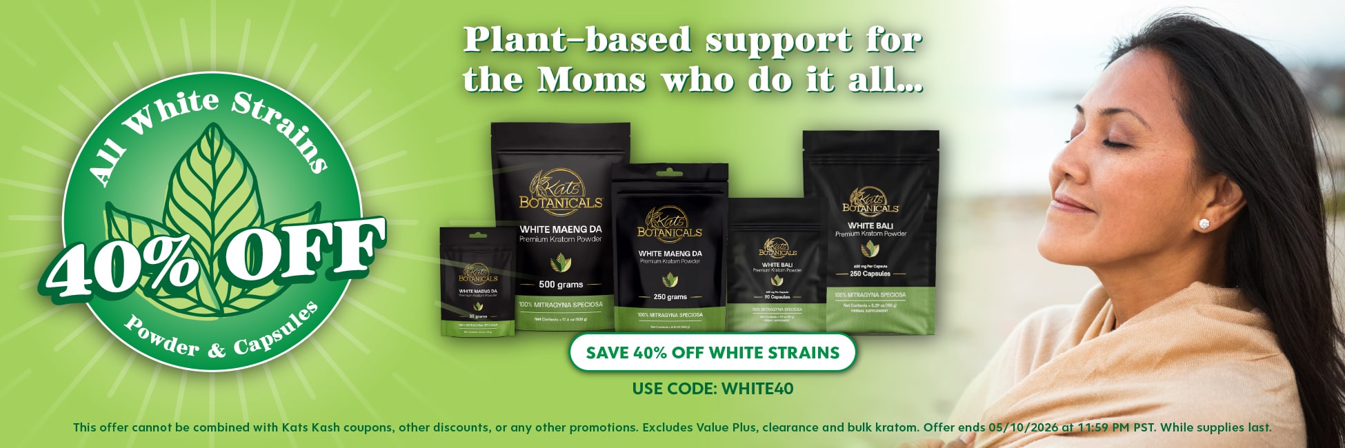 White Vein Kratom Sale - 40% off