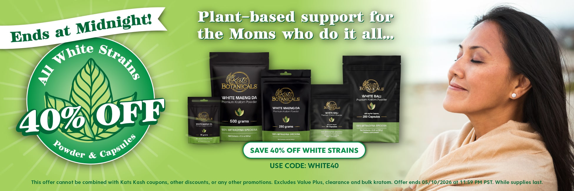 White Vein Kratom Sale - 40% off