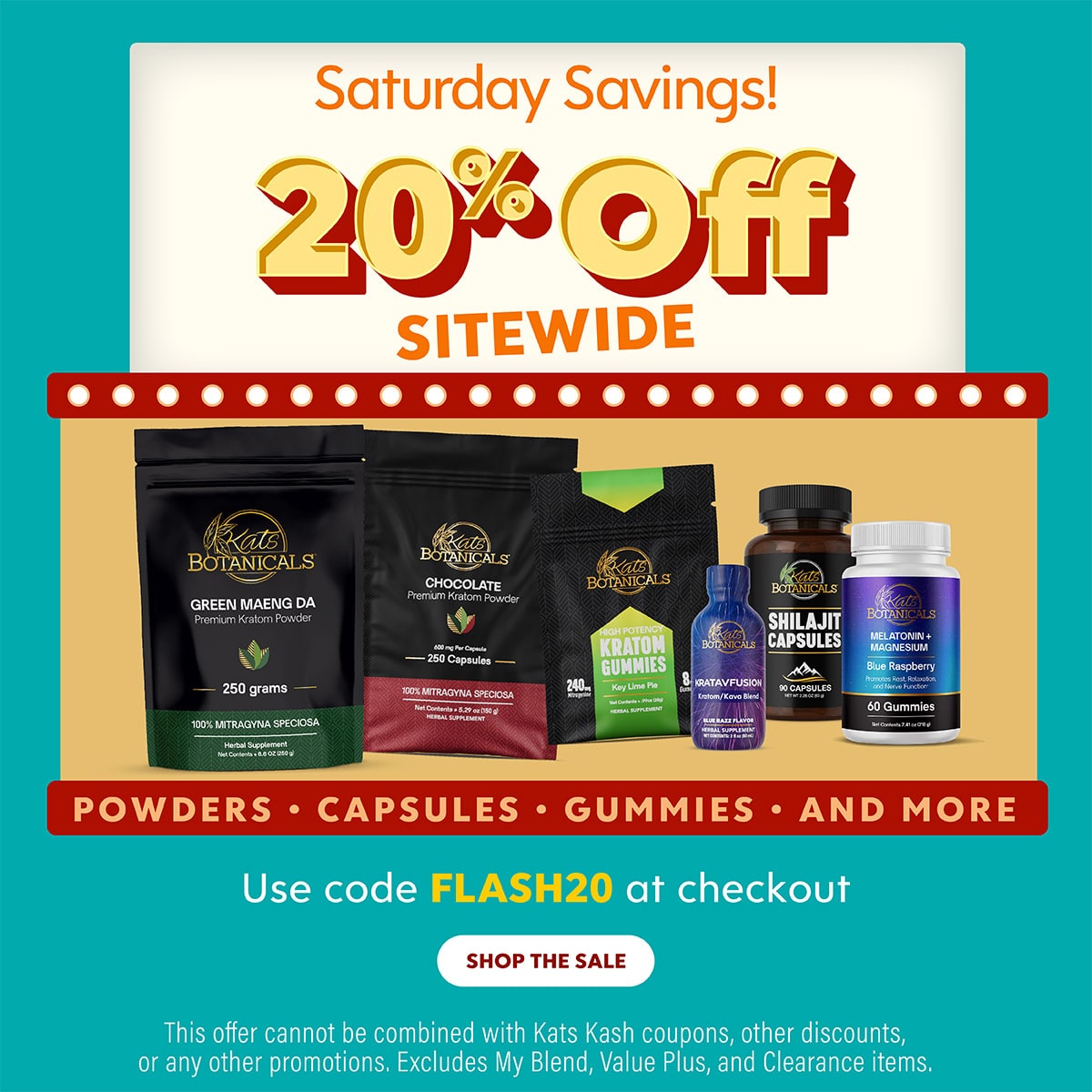 20% off Sitewide Sale - Kats Botanicals
