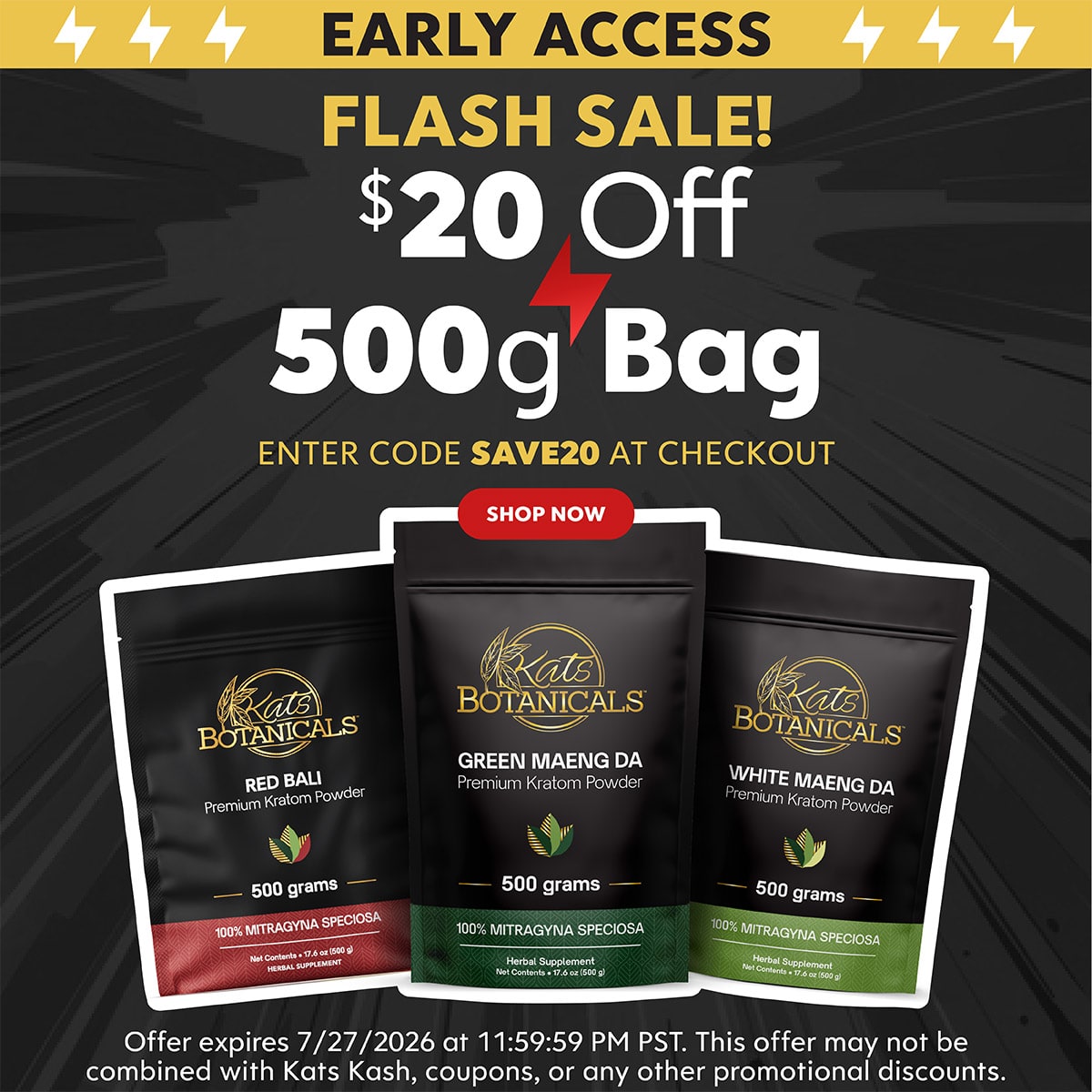 500g Kratom Powder Sale - Kats Botaniclas