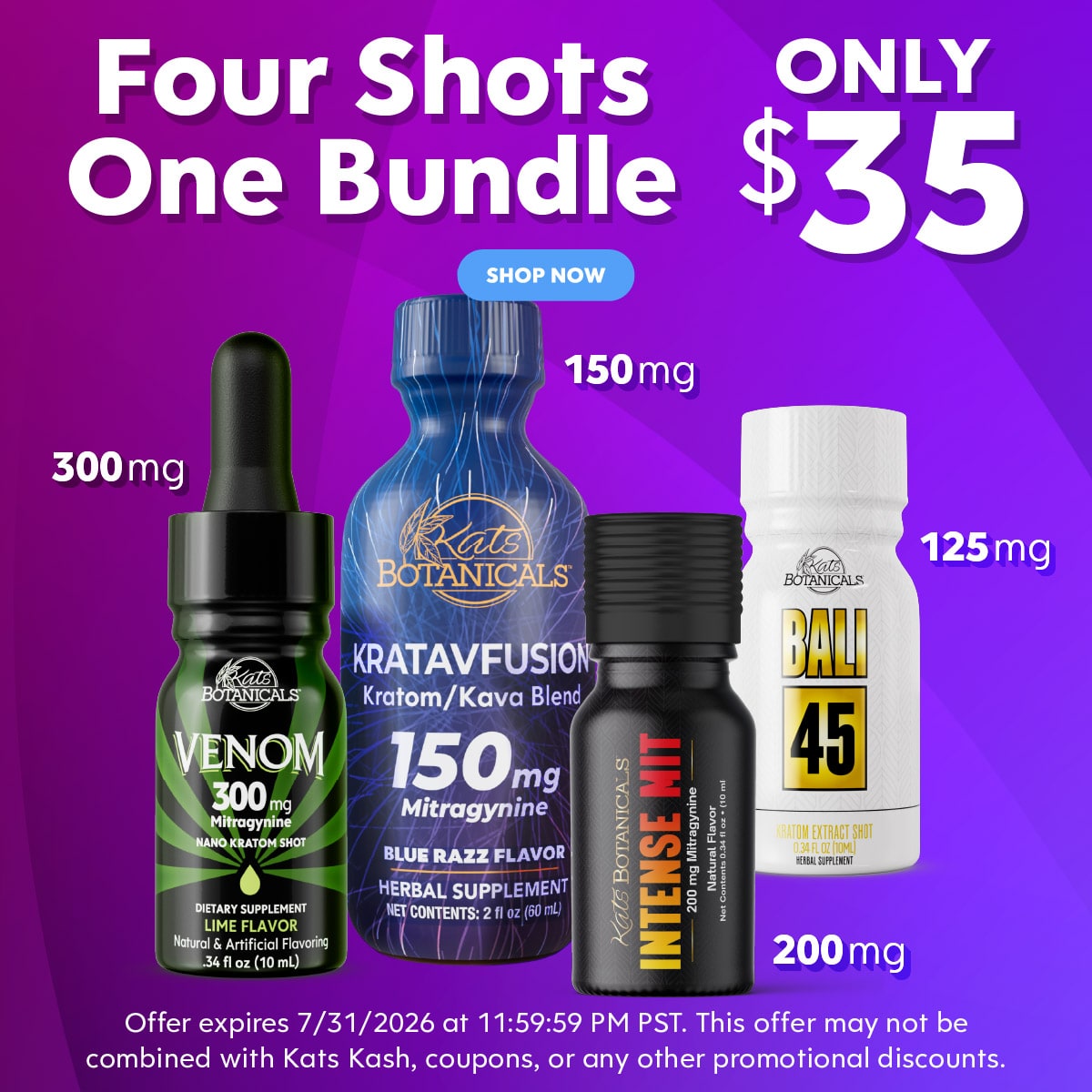 Kratom Shot Bundle - Kats Botanicals