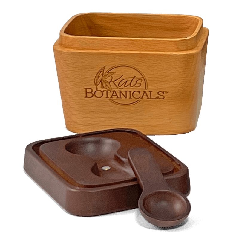 KB Wood storage container with magnetic spoon