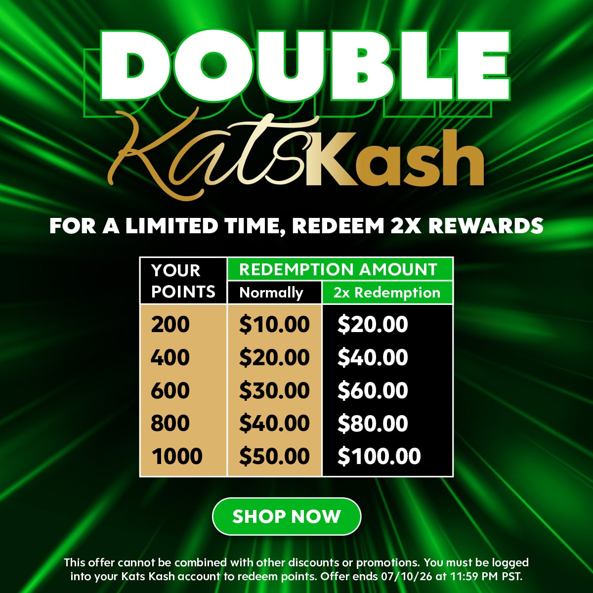 Kats Kash Double Redemption - Kats Botanicals