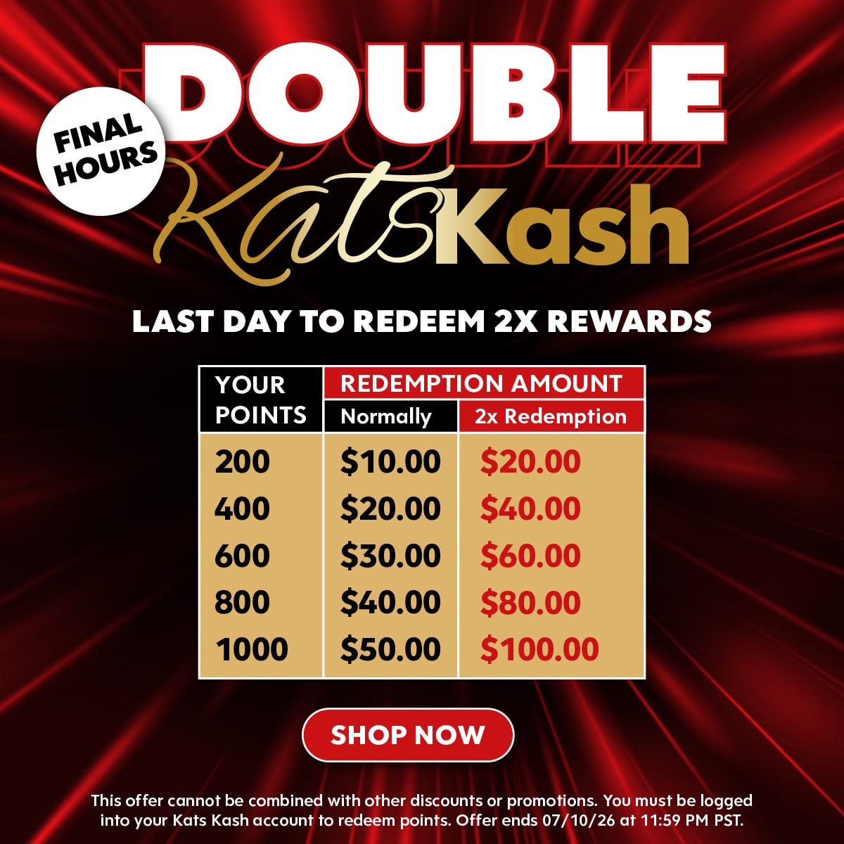 Kats Botanicals - Double Rewards
