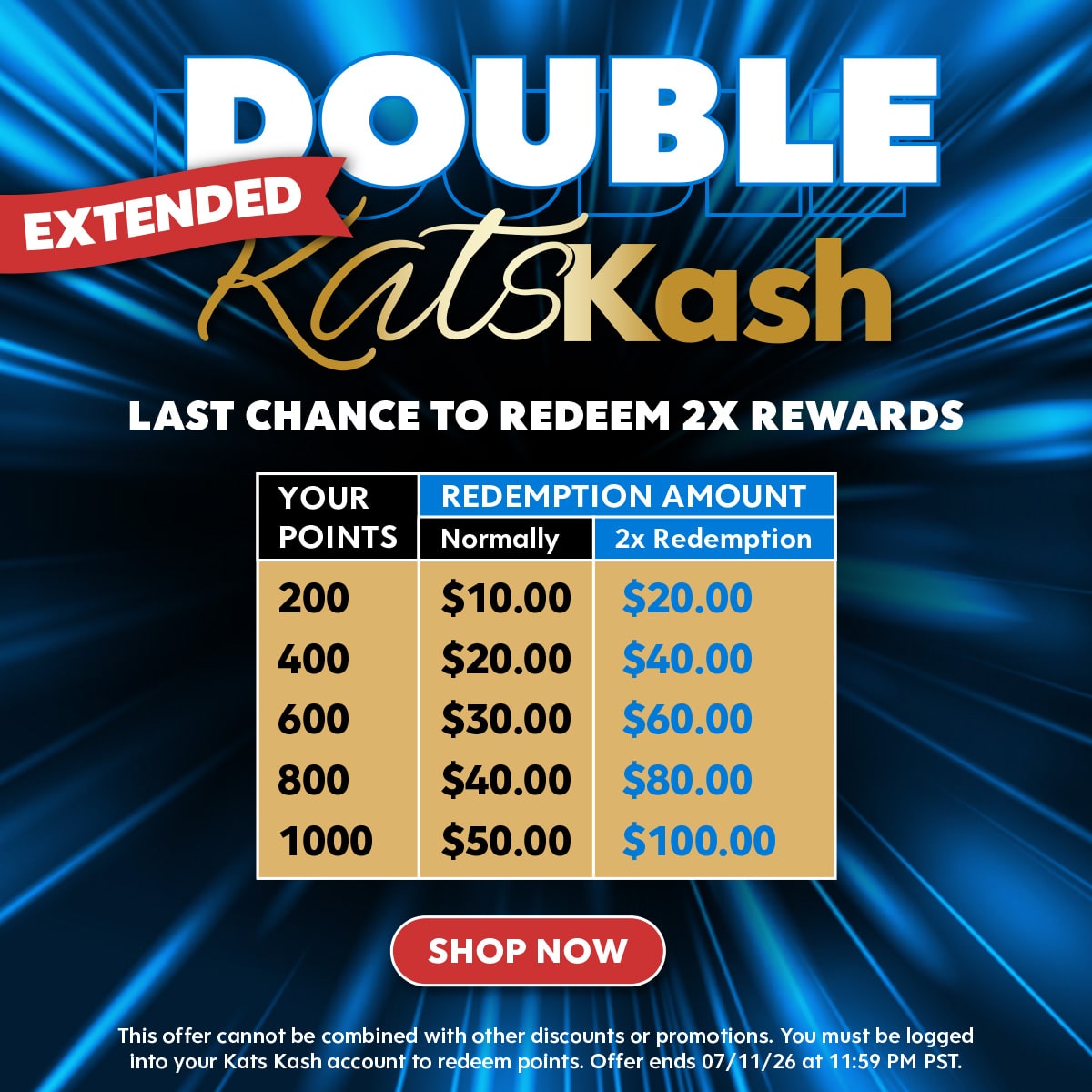 Kats Botanicals - Double Rewards