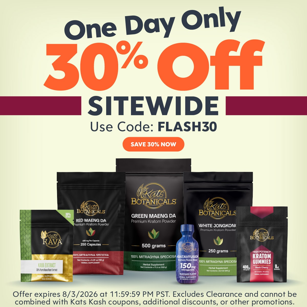 Kats Botanicals - Site Wide Sale 30% off