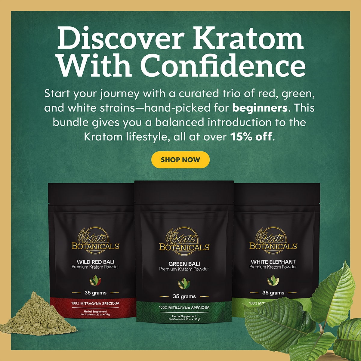 Kratom Bundle for Beginners - Kats Botanicals