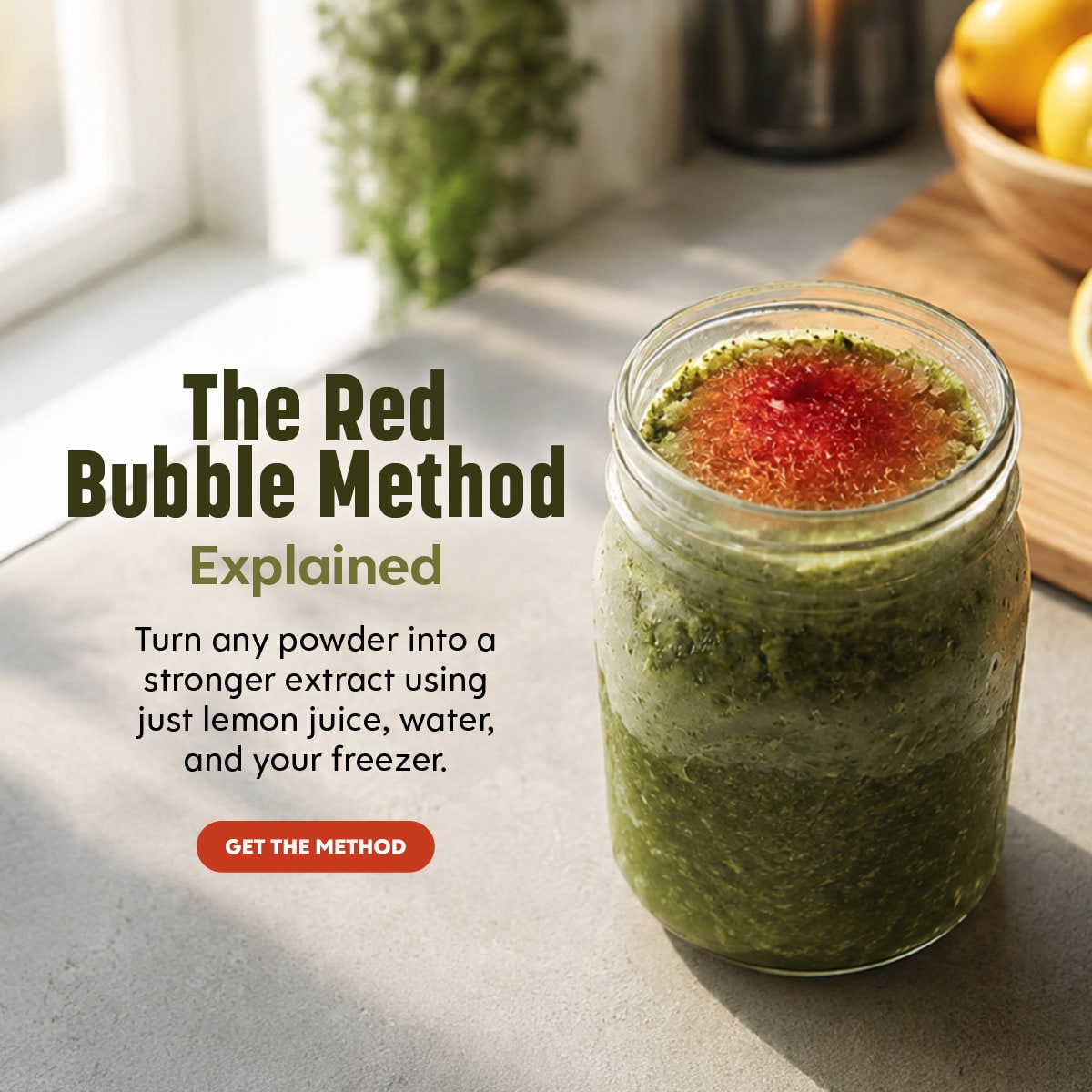 Red Bubble Method - Kats Botanicals