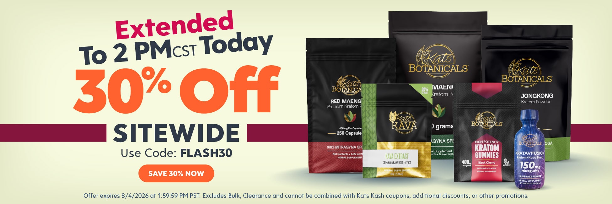 Kats Botanicals - Site Wide Sale 30% off