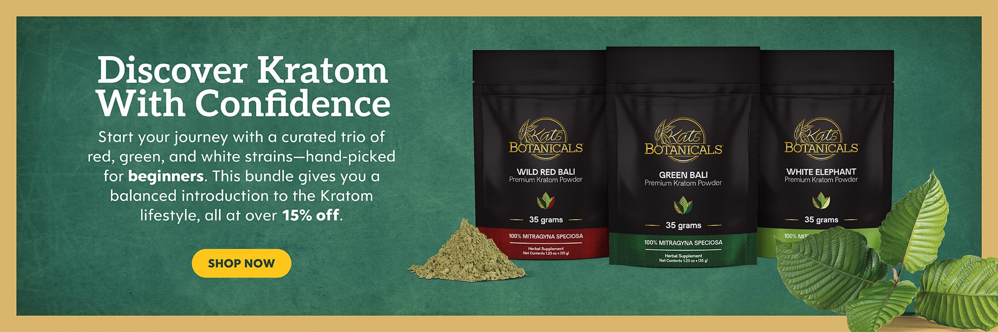 Kratom Bundle for Beginners - Kats Botanicals